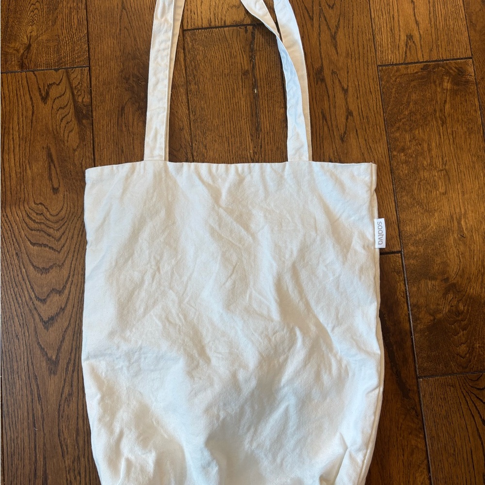 saatva cotton tote